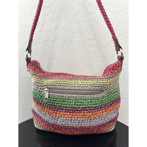 THE SAK | Multicolor Crochet Shoulder Bag Boho Woven Purse - Picture 2 of 7